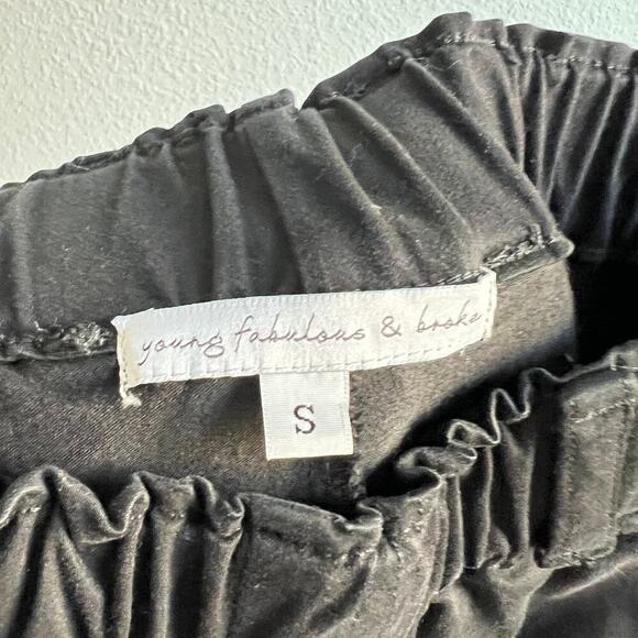 Young Fabulous and Broke Black Pull On Jogger Pants Women's S High Rise Stretch - Picture 6 of 7